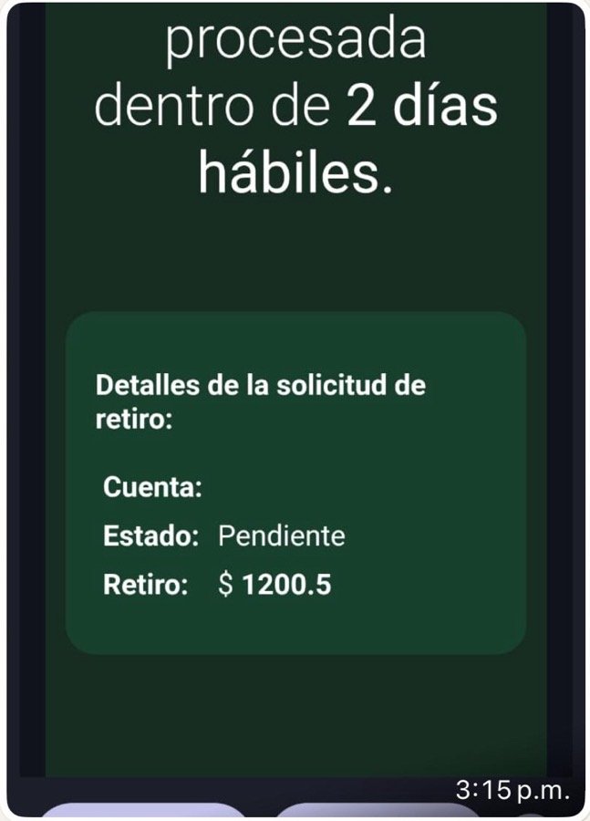 Comprobante de payout